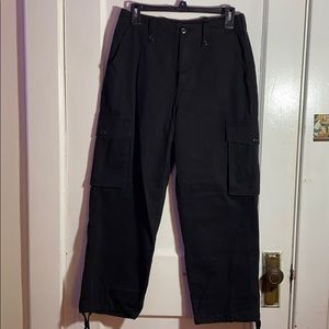 Black cargo pants